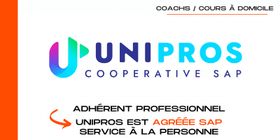 Logo Unipros, coopérative agréée Service à la personne, organisme prestataire pour coaching sportif à domicile avec crédit d’impôt.