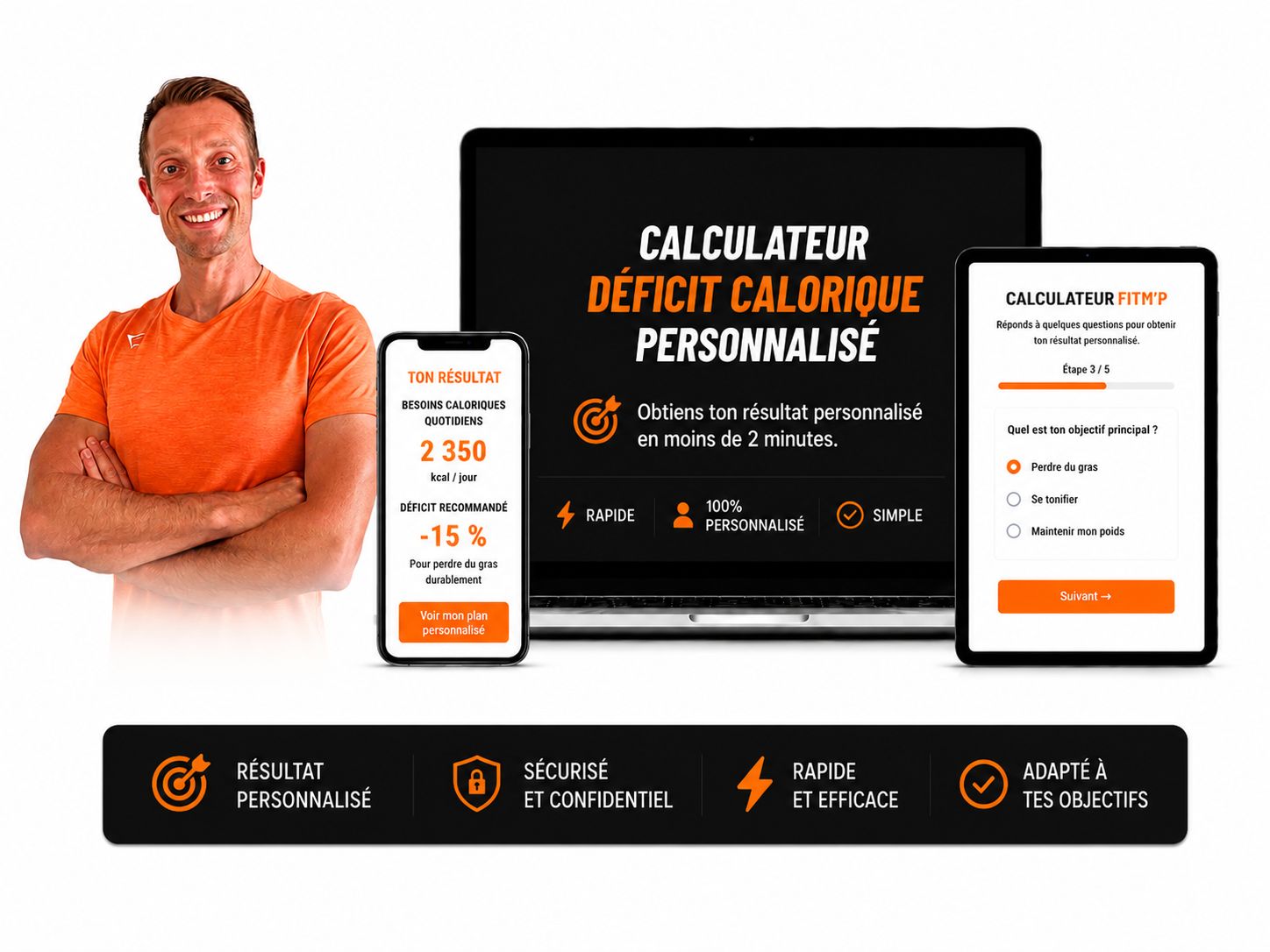 Découvre ce calculateur de déficit calorique personnalisé (offert)